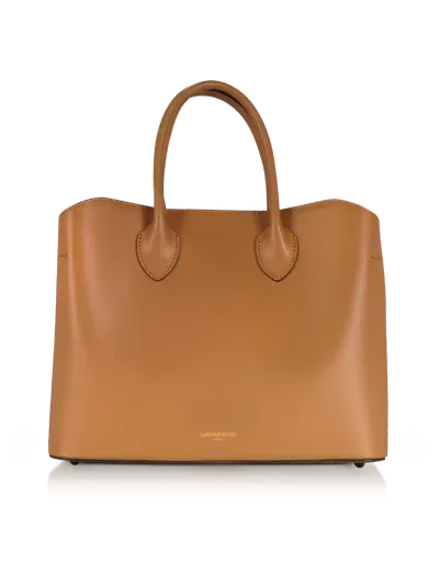 Leparmentier Paris Jackie Leather Tote Bag In Brown