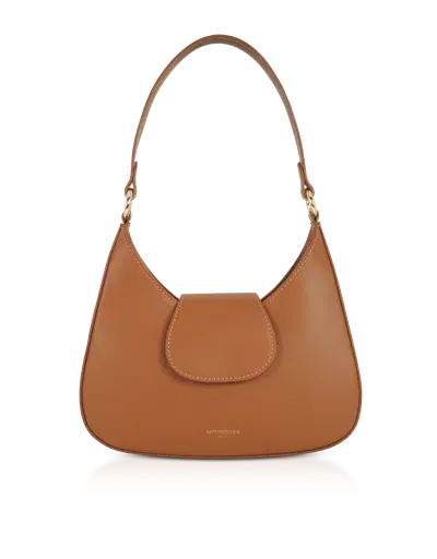 Leparmentier Paris Obolo Leather Shoulder Bag In Brown