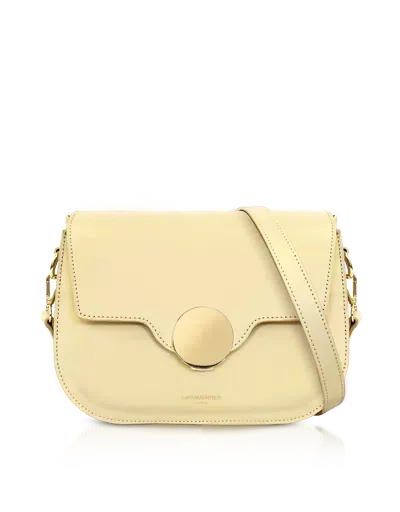 Leparmentier Paris San Pedro Leather Shoulder Bag In Yellow