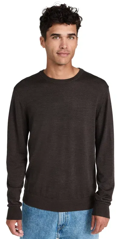 Les Deux Greyson Merino Sweater Coffee Brown Melange