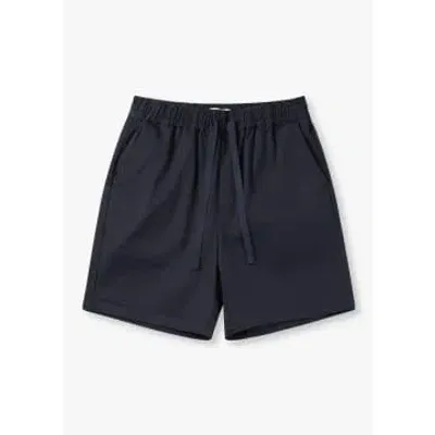 Les Deux Mens Otto Shorts In Dark Navy In Navy Fabric