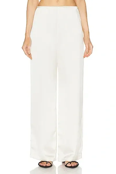 Leset Zoe Wide Leg Pant In White Melange