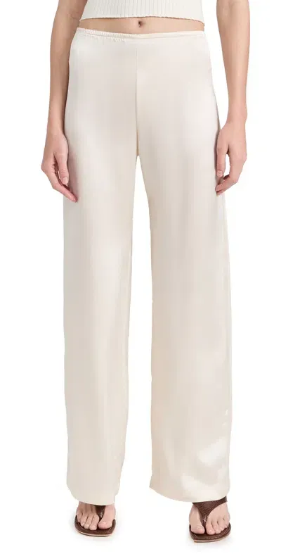 Leset Barb Wide Leg Pants Creme