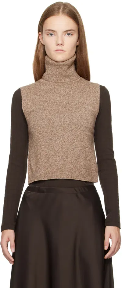 Leset Beige Zoe Turtleneck In Oatmeal