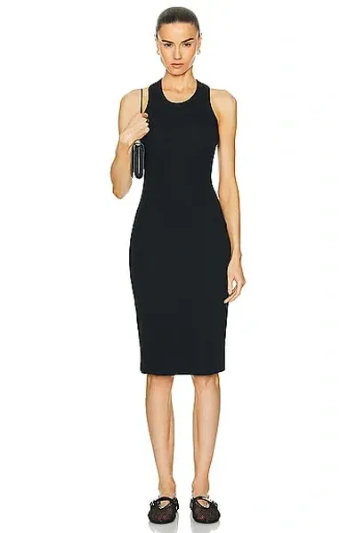 Leset Kelly Racerback Midi Dress In Black