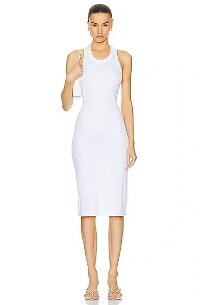 Leset Kelly Racerback Midi Dress In White