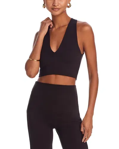 Leset Rio Cropped Tank Top In Chocolate