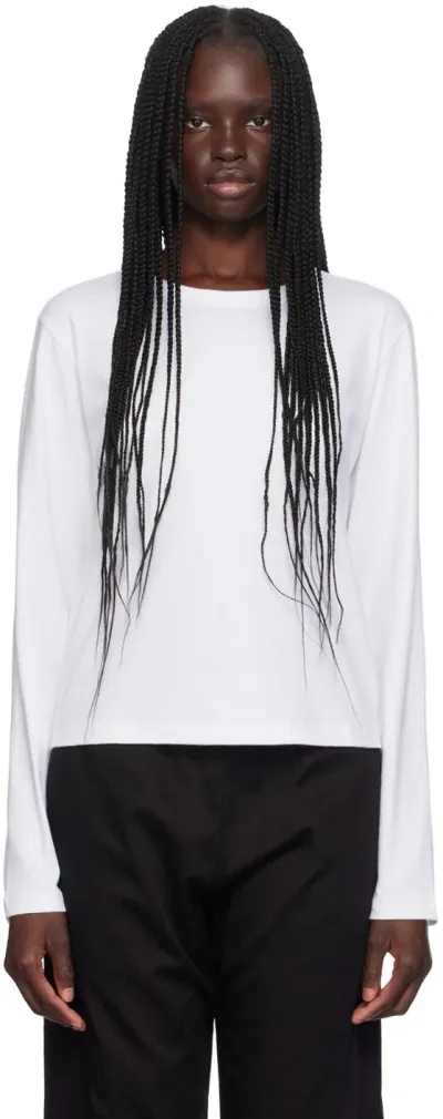 Leset White Margo Long Sleeve T-shirt