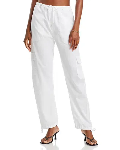 Leset Teddy-fleece Track Pants In White