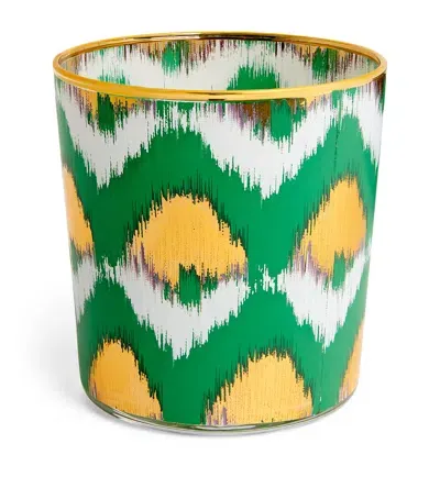 Les-ottomans Ikat Tumbler In Green