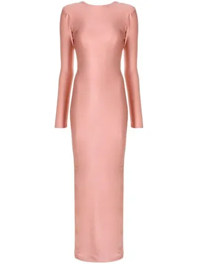 Lethicia Bronstein Gracie Open-back Dress In Pink