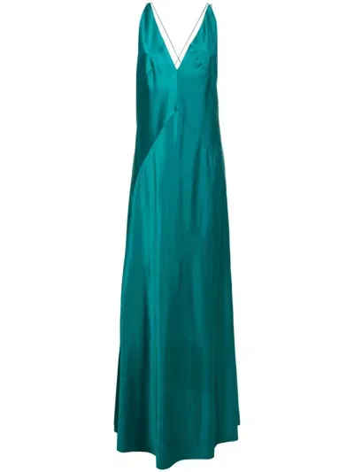 Lethicia Bronstein Lethicia Satin Gown In Green