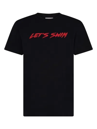 Let's Swim Logo T-shirt In Black