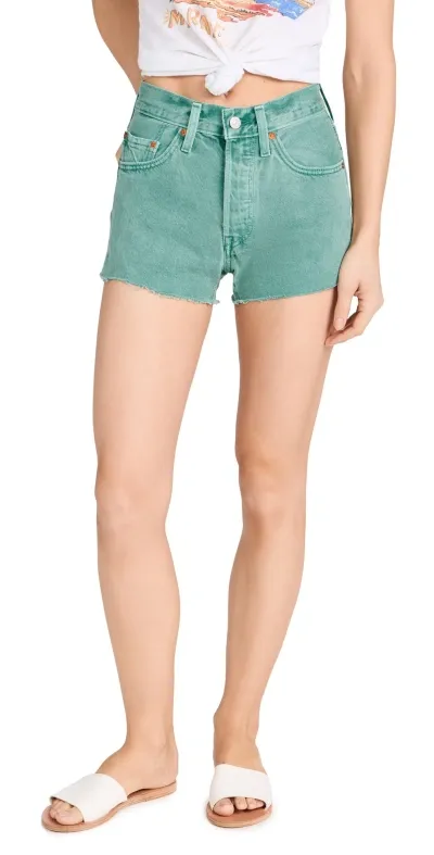 Levi's 501 Original Short Dusty Beryl Green