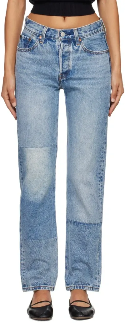 Levi's Blue 501 Original Fit Jeans In Clean Craft