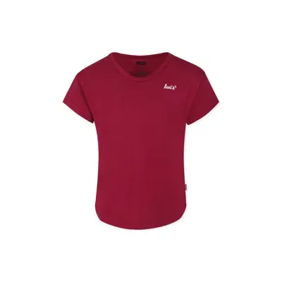 Levi's Kids' Bordeaux T-shirt For Girl With Logo In Red