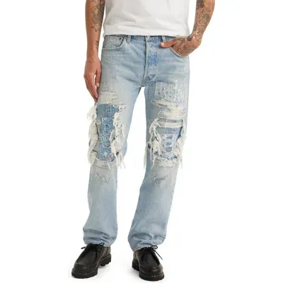 Levi's 501® Original Rip & Repair Straight Leg Jeans In Teach Me Dx