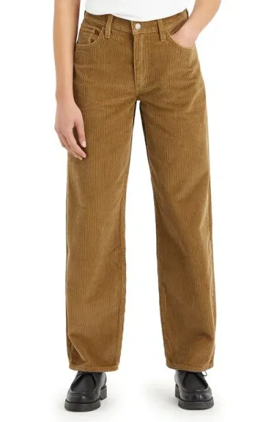 Levi's Baggy Corduroy Dad Pants In Ermine