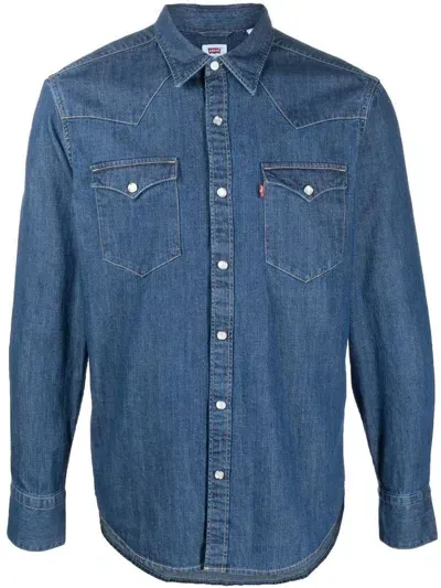 Levi's Barstow Western Clothing In Blue