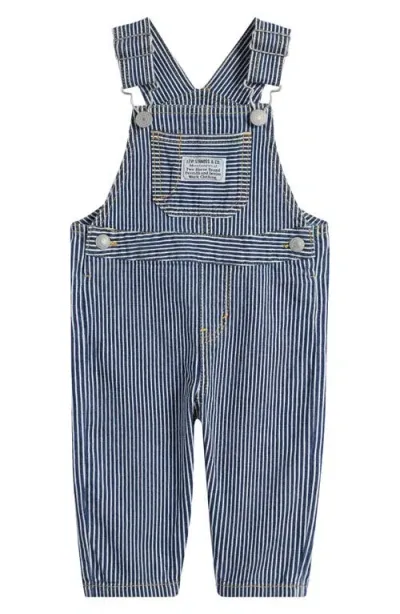 Levi's Babies'  Railroad Stripe Overalls In Yucatan