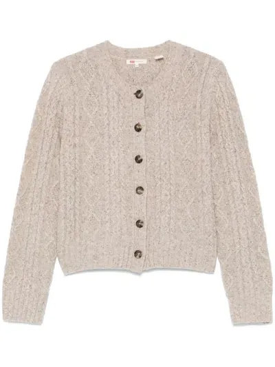 Levi's Speckle Cardigan In Neutrals