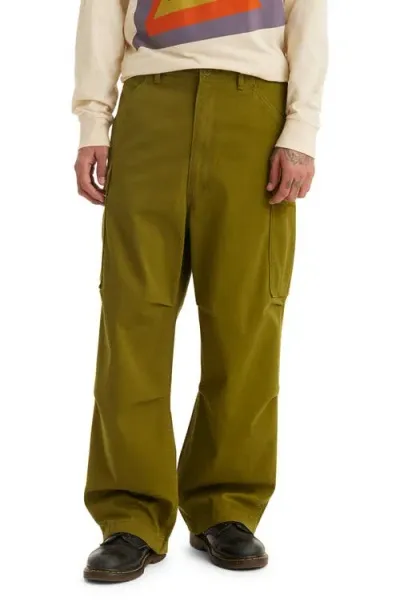 Levi's Skate Loose Cargo Pants In Fir Green