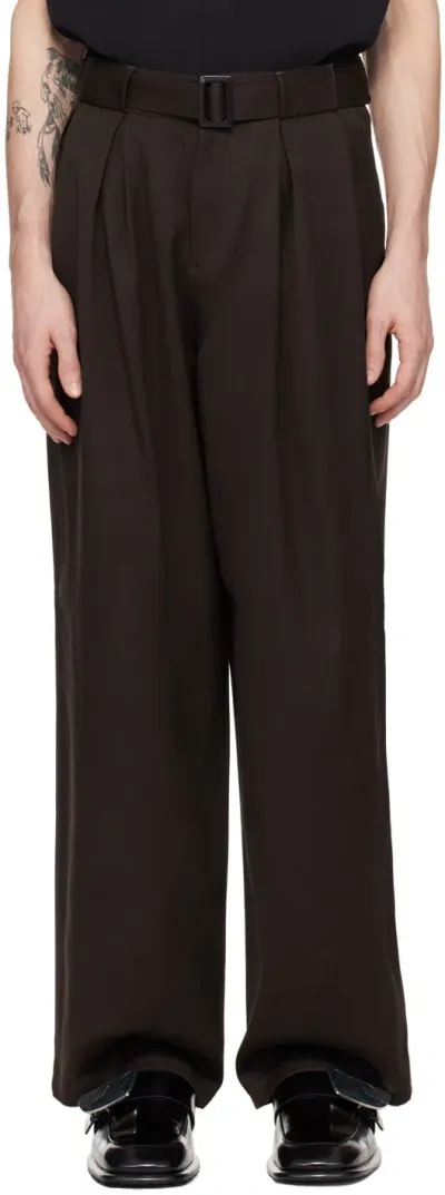 Lgn Louis Gabriel Nouchi Brown Summer Trousers In Expresso 027