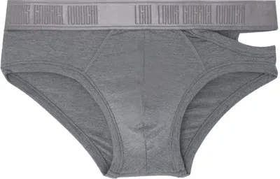 Lgn Louis Gabriel Nouchi Gray Cutout Briefs In Grey