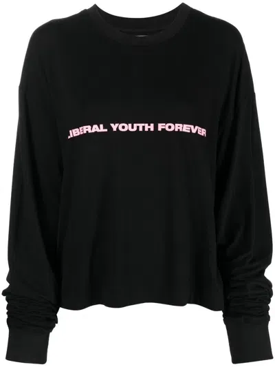 Liberal Youth Ministry Liberal Youth Forever Sweater In Schwarz