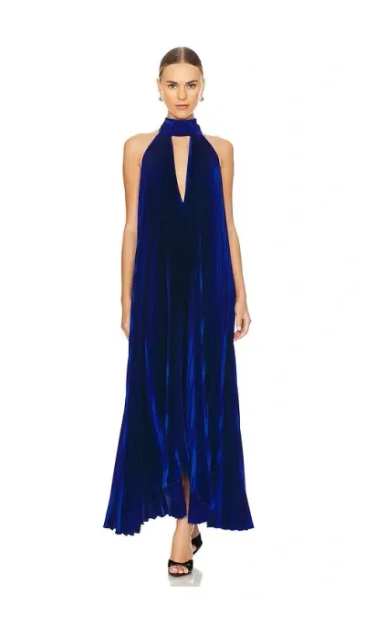 L'idée Opera Gown In Deep Azure