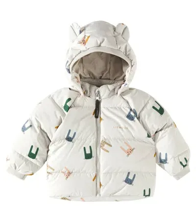 Liewood Baby Polle Printed Down Jacket In Multicoloured