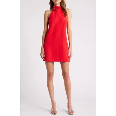 Likely Yelena Rosette Detail Cocktail Minidress In Red