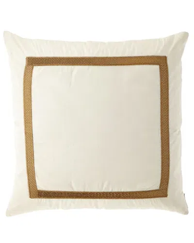 Lili Alessandra Caesar Square Pillow In Ivory