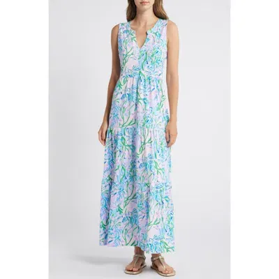 Lilly Pulitzer ® Sydnee Tiered Cotton Maxi Sundress In Multi Seacret Escape