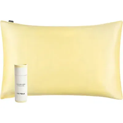 Lilysilk Lilyáurea® Non-colorants Golden Silk Pillowcase In Undyed Natural Golden