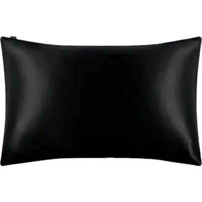 Lilysilk Pure Mulberry Silk Terse Envelope Luxury Pillowcase In Black