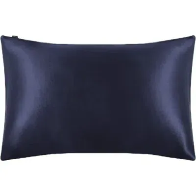 Lilysilk Pure Mulberry Silk Terse Envelope Luxury Pillowcase In Dark Blue