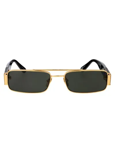 Linda Farrow Sunglasses In Yellowgold/black/grey