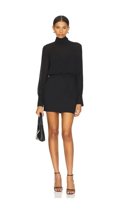 Line & Dot Amuse Mini Dress In Black