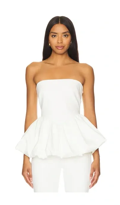 Line & Dot Goldie Strapless Top In Ivory