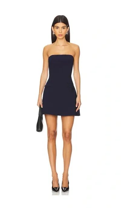 Line & Dot Huston Mini Dress In Navy