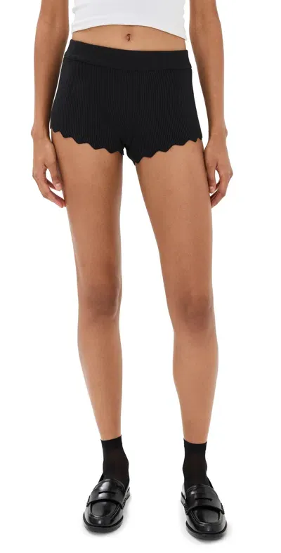 Lioness Dollhouse Knit Shorts Black