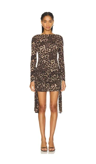 Lioness Glory Mini Dress In Leopard