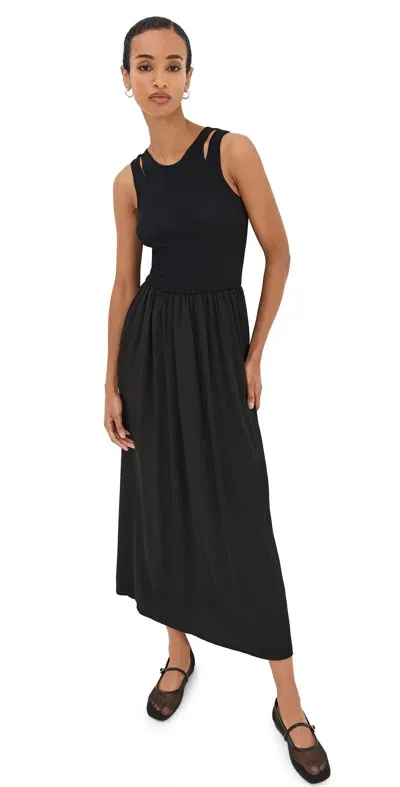 Lioness Pirouette Maxi Dress Onyx In Black