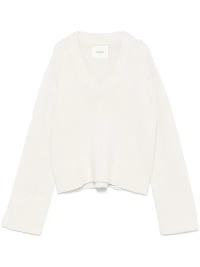 Lisa Yang Aletta Sweater In Cr Cream