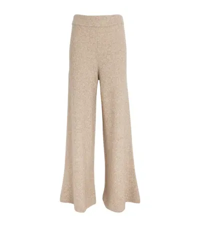 Lisa Yang Cashmere-blend Khloe Trousers In Beige