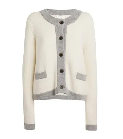 Lisa Yang Cashmere-blend Mari Cardigan In Grey