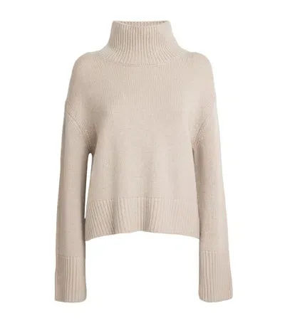 Lisa Yang Cashmere Fleur Sweater In Beige