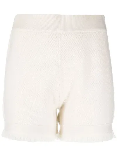 Lisa Yang Cashmere Knitted Shorts In 白色