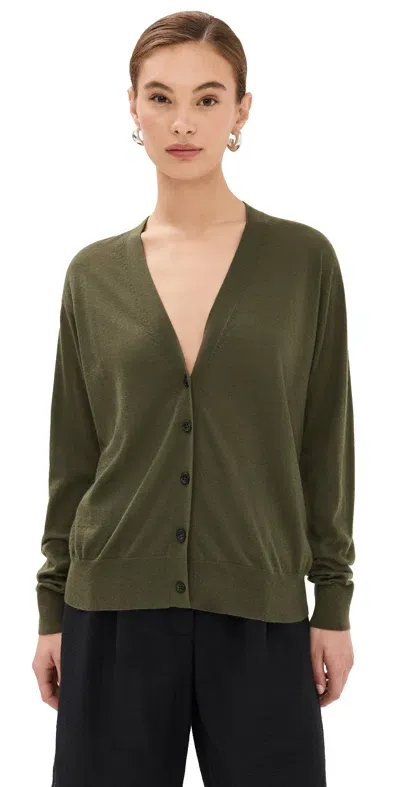 Lisa Yang Cia Cardigan Dark Moss